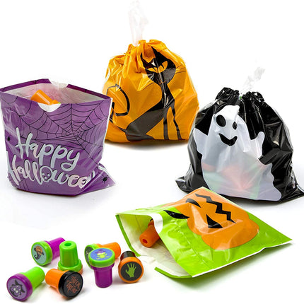 72 Pack Halloween Bags Bulk for Halloween Goodie Bags, Halloween Candy Bags, Halloween Treat Bags, Halloween Trick or Treat Bags, Halloween Party Favors Bags, Halloween Goody Bags