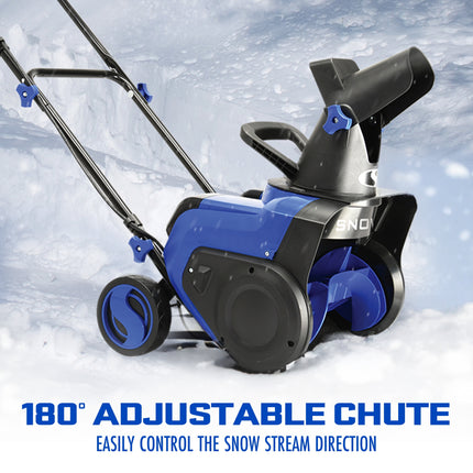 48V 15" Cordless Snow Blower, Brushless 750W Motor, 2 X 4.0-Ah Batteries & Charger