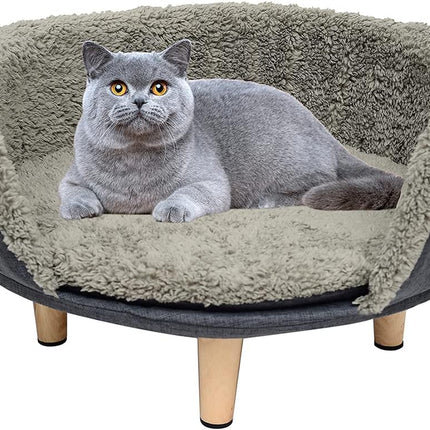 Cat Bed,Elevated Cat Bed Cat Sofa Elevated Pet Bed Pet Sofa Raised Cat Bed,Warm and Cozy Very Suitable for Kittens or Small Pet,Removable and Easy to Clean