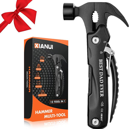 Gifts for Dad, 12 in 1 Multitool Hammer BEST DAD EVER, Dad Gifts from Daughter Son Wife, Unique Birthday Gifts Ideas, Christmas Stocking Stuffers for Dad Who Wants Nothing