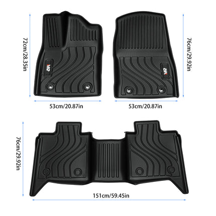 Floor Mats Fit For Tundra CrewMax Cab 2022-2025