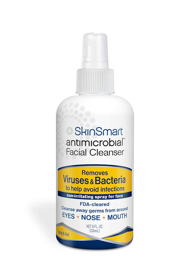 Facial Cleanser Spray to Remove Viruses and Bacteria around Eyes, Nose and Mouth, Fight Maskne, 8 Oz Spray Non-Irritating Hypochlorous Spray