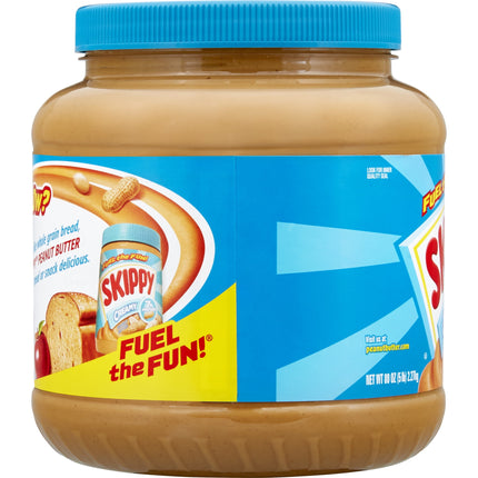 Peanut Butter, Creamy, 7 G Protein per Serving, Shelf-Stable, 80 Oz Plastic Jar