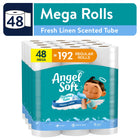 Toilet Paper, 48 Mega Rolls, Scented Linen Tube, 2-Ply Toilet Tissue