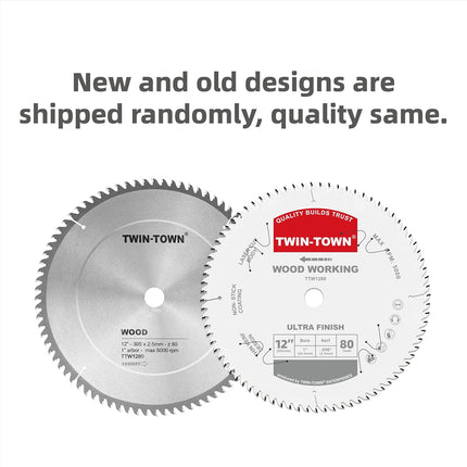 12-Inch Saw Blade, 80 Teeth,General Purpose for Soft Wood, Hard Wood & Plywood, ATB Grind, 1-Inch Arbor