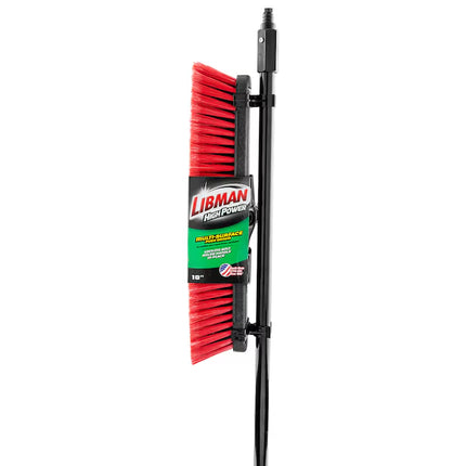 18-In Poly Fiber Multi-Surface Push to Center Push Broom