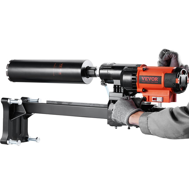 Diamond Core Drilling Machine, 8in Wet&Dry Concrete Core Drill Rig With Stand, 750RPM Speed