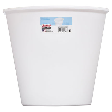 2.5 Gal. Wastebasket Plastic, White