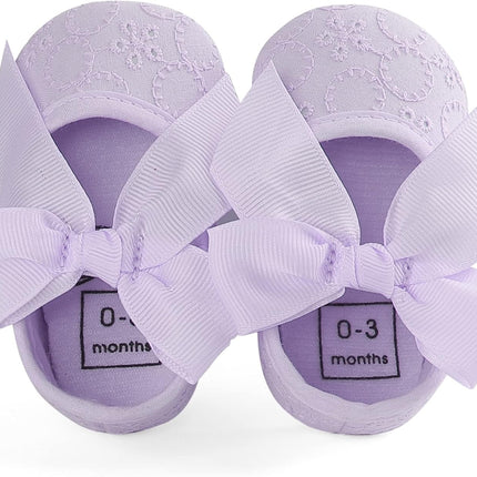 Baby Girls Princess Bowknot Soft Sole Cloth Crib Shoes Sneaker