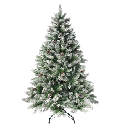 6' Medium Flocked Angel Pine Artificial Christmas Tree - Unlit