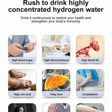 Hydrogen Water Bottle 1.5L Hydrogen Rich Portable Rich Hydrogen Water Generator