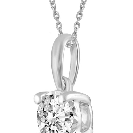 2-Pc. Set Diamond Solitaire Pendant Necklace & Matching Stud Earrings (5/8 Ct. T.W.) in 14K Gold