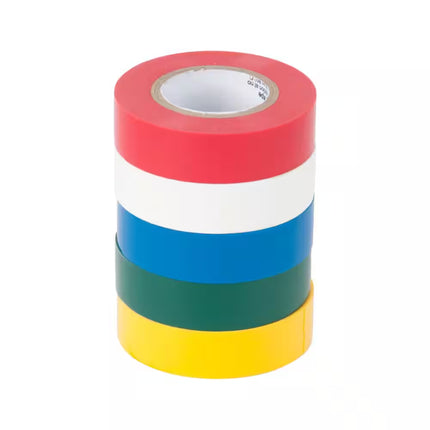 1/2 In. X 20 Ft. Colored Electrical Tape (5-Pack)