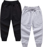 Toddler Boys Sweatpants Kids Cotton Active Jogger Drawstring Casual Pants 2Pack