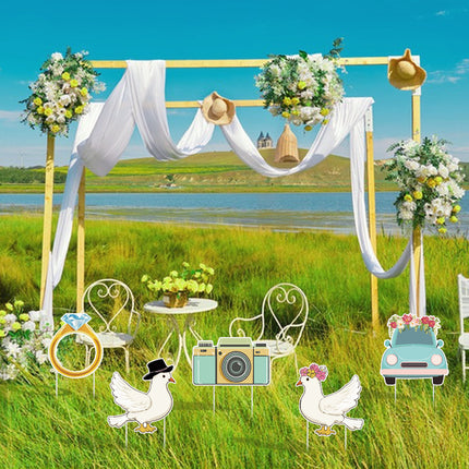 5Pcs Wedding Yard Signs