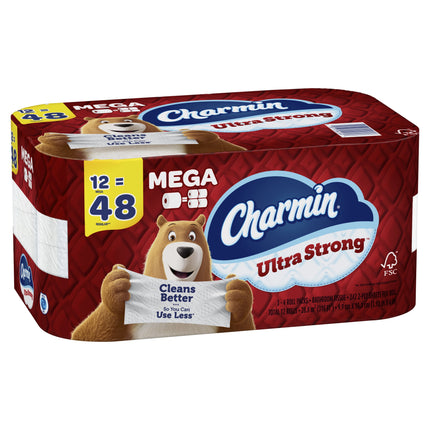 Ultra Strong Toilet Paper, 12 Mega Rolls