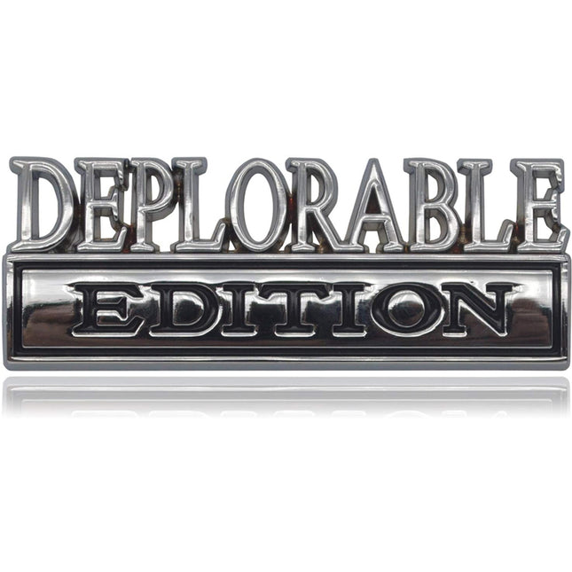 2pcs Deplorable Edition Emblems, Emblem 3D Badge Decal Car Truck SUV,Refrigerator Sticker,Window Display Stickers,Bicycles, Laptops, Fridges