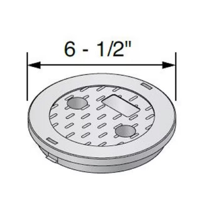 6-In W X 1-In H round Valve Box