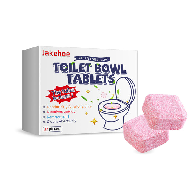 Jakehoe Toilet Effervescent Tablets Toilet Cleaner Cleaning Odor Yellow Stains Dirt Urine Stains Toilet Cleaning Tablets