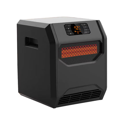 up to 1500-Watt Infrared Quartz Cabinet Indoor Electric Space Heater with Thermostat and Remote Included