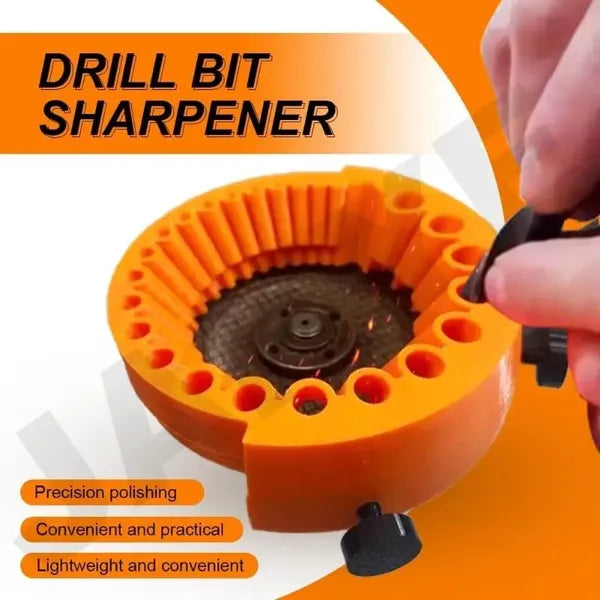 1pc Drill Bit Sharpener, Plastic Manual Drill Bit Grinder, Power Drill Bit Grinding Attachment For 2 To 13mm Drill Bits, 125mm Grinder