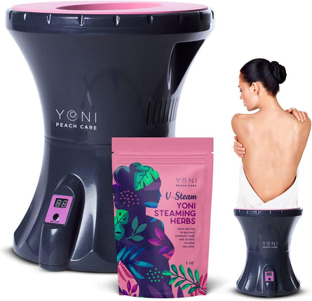 Electric Steaming Seat for Women with Steaming Herbs - Supports Healthy Ph Balance, Menstrual Support, Postpartum Care, Cleanse Vaginal Odor and Dryness - Feminine Care Product