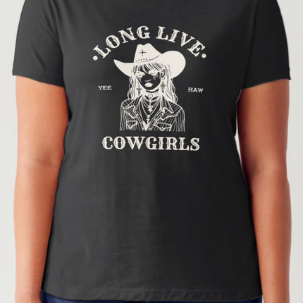 Simply Love Full Size LONG LIVE COWGIRLS Short Sleeve Tubular T-Shirt