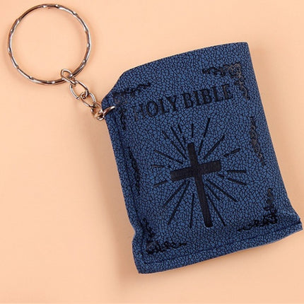 Mini HOLY Bible Keychain Religious Christian Jesus Cross Key Chain Women Prayer God Bless Gift Souvenirs Keyring