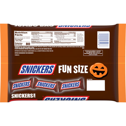 Fun Size Halloween Chocolate Candy Bars, 18.71 Oz Bag