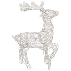 Glittered Rattan Reindeer Outdoor Christmas Decoration - 30