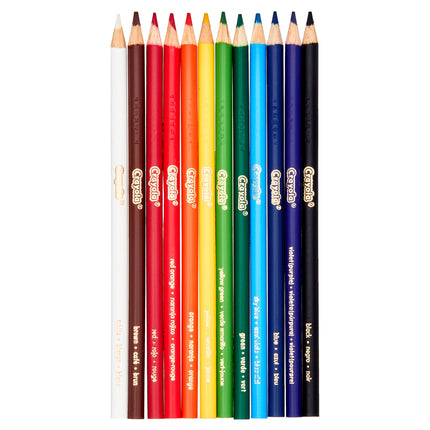 Colored Pencil Set, 12 Ct, Back to School Supplies for Kids, Classroom Supplies, Teacher Gift