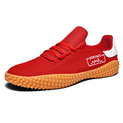 Spring and Summer Flying Woven Casual Shoes Large Men's Shoes Beathable Forrest Gump Sneakers