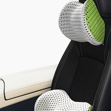 Memory Foam Car Headrest Lumbar Support Set