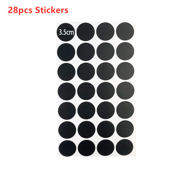 Circular Label Can Be Repeated Erasable Pvc Circular Blackboard Sticker Label