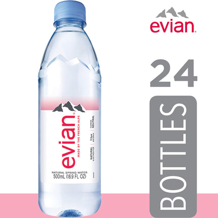 Natural Spring Water , Naturally Filtered Spring Water in Individual-Sized Plastic Bottles 16.9 Fl Oz (Pack of 24)