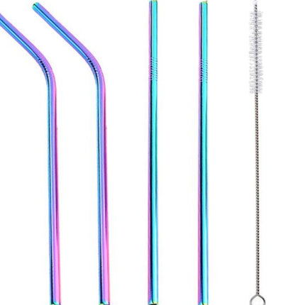 Colourful Reusable Stainless Steel Straws