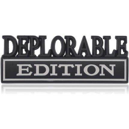 2pcs Deplorable Edition Emblems, Emblem 3D Badge Decal Car Truck SUV,Refrigerator Sticker,Window Display Stickers,Bicycles, Laptops, Fridges