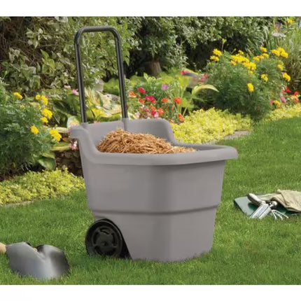 15 Gal. Portable Resin Gray Lawn Cart