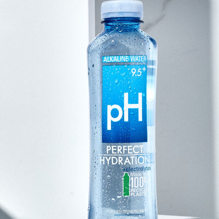 9.5 Ph Alkaline Water, Electrolytes for Taste, Bottles Made with 100% Recycled Plastic, 20 Fl Oz, Pack of 24