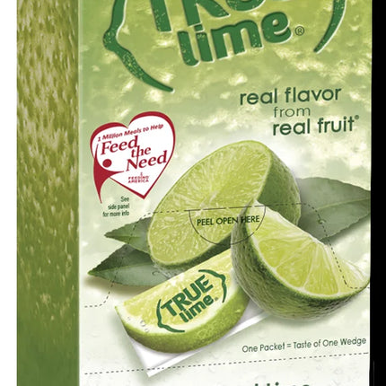 (100 Packets) True Lime Sugar Free, On-The-Go, Caffeine Free Powdered Drink Mix