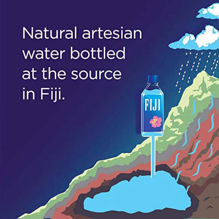 FIJI Natural Artesian Water, 16.9 Fl Oz Bottle (Pack of 24)