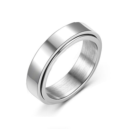 Personality Ring Titanium Steel Hip Hop Simplicity