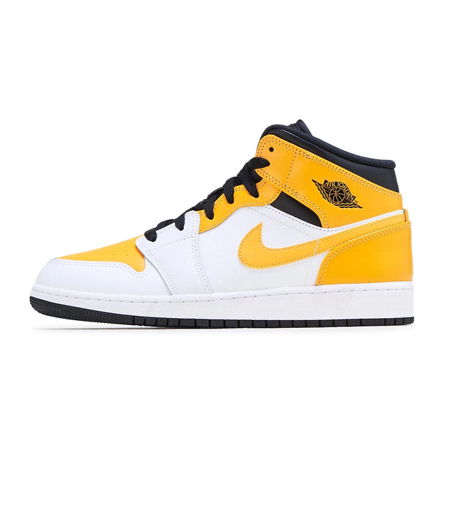 Big Kid'S  1 Mid "University Gold" White/University Gold-Blk (554725 170) - 6