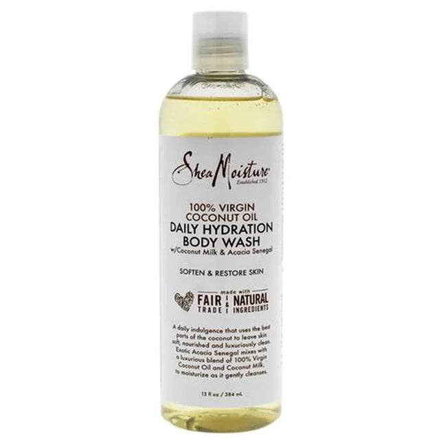 100% Virgin Coconut Oil Daily Hydration Body Wash by Shea Moisture for Unisex - 13 Oz Body Wash