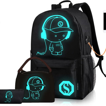 Backpack for Teen Boys, Anime Backpack Casual Daypack for Travel