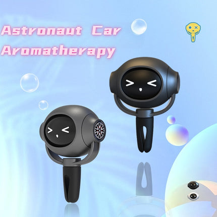 Car Fragrance Diffuser Car Perfume Car Ornament Cartoon Astronaut Air Freshener With Changing Expressions Compact Design That Doesn't Obstruct Your View