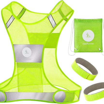 New 360° Reflective Running Vest Gear for Men and Women – Visibility Vest for Outdoor Sports Activities