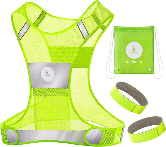 New 360° Reflective Running Vest Gear for Men and Women – Visibility Vest for Outdoor Sports Activities