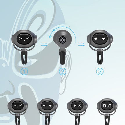 Car Fragrance Diffuser Car Perfume Car Ornament Cartoon Astronaut Air Freshener With Changing Expressions Compact Design That Doesn't Obstruct Your View