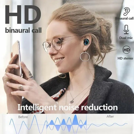 Bluetooth 5.1 Headset TWS Wireless Earphones Mini Earbuds Stereo Headphones IPX7
